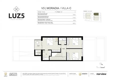 Moradia T3 com piscina privativa na Praia da Luz, Lagos, Algarve