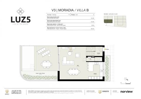 Moradia T3 com piscina privativa na Praia da Luz, Lagos, Algarve