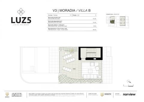 Moradia T3 com piscina privativa na Praia da Luz, Lagos, Algarve