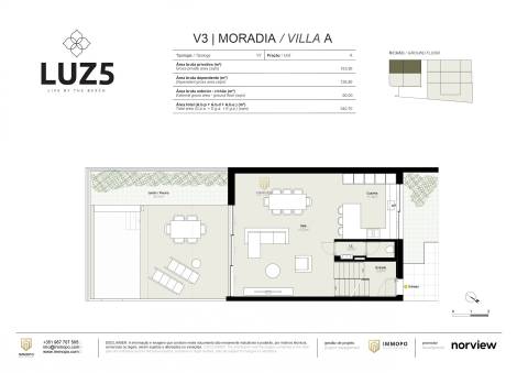 Moradia T3 com piscina privativa na Praia da Luz, Lagos, Algarve
