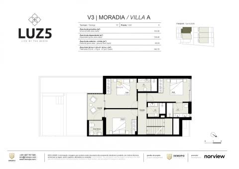 Moradia T3 com piscina privativa na Praia da Luz, Lagos, Algarve