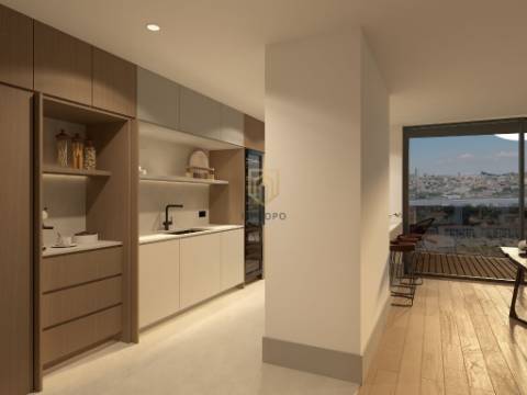 T3 em condomínio fechado de luxo, com varanda em Vila Nova de Gaia