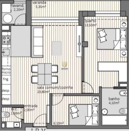 Apartamento T1+1 Venda em Moreira,Maia