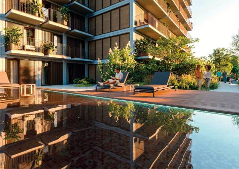 T3 Novo, varanda panorâmica com vistas de Rio e Mar!