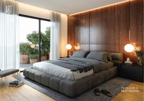 Apartamento T3 Novo com Terraço em condomínio de altíssima qualidade, 15mn do polo universitário