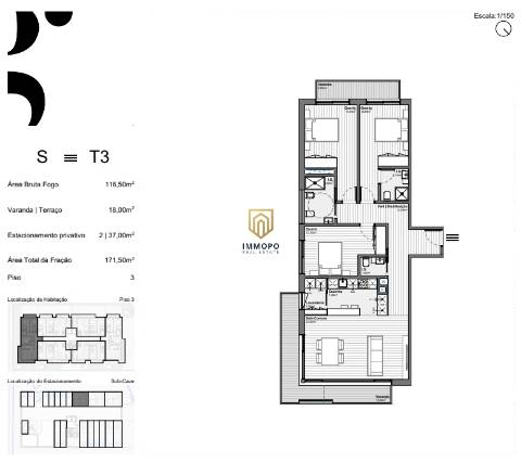 T3 novo, Sta Marinha, Vila Nova de Gaia