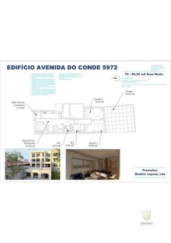 Apartamento t2+1 próximo ao Polo Universitário