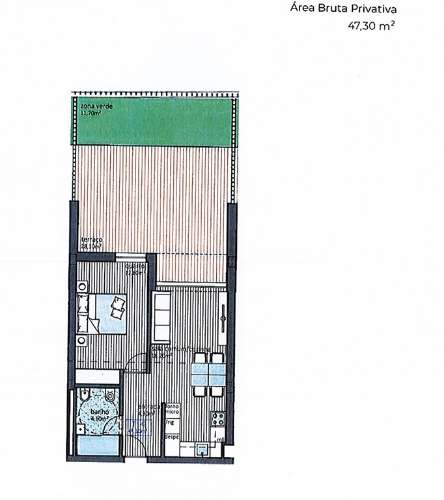 Apartamento T1, NOVO,  com terraço, ao polo universitário do Porto