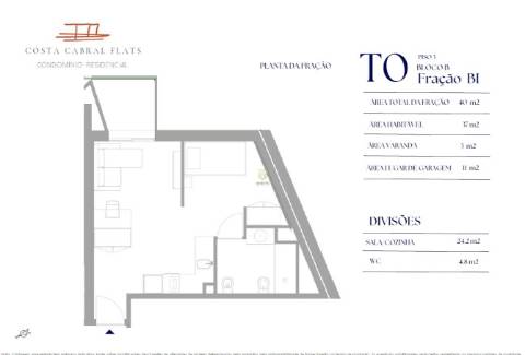 Apartamento T0 Venda em Paranhos,Porto