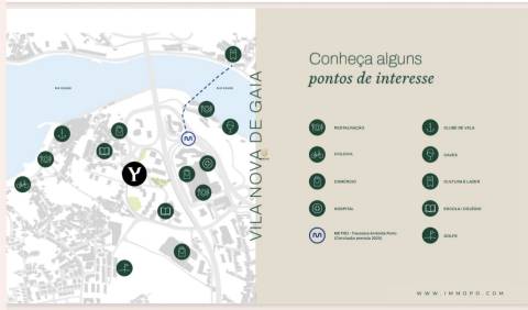 Apartamento T2 em condomínio de luxo com 96 m2 e varanda de 11.6 m2.