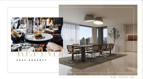 Apartamento T2 em condomínio de luxo com 96 m2 e varanda de 11.6 m2.