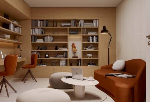 Apartamento T2 em condomínio de luxo com 96 m2 e varanda de 11.6 m2.