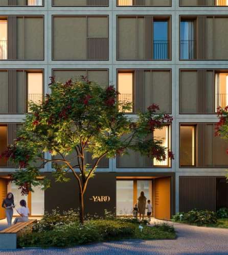 Apartamento T2 em condomínio de luxo com 96 m2 e varanda de 11.6 m2.