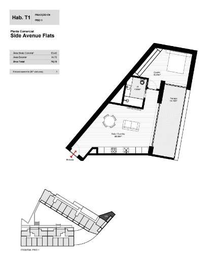 Apartamento T1 Venda em Mafamude e Vilar do Paraíso,Vila Nova de Gaia