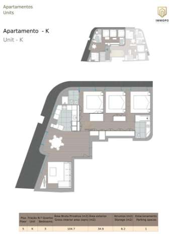 T3 NOVO, com garagem no Centro de Vila Nova de Gaia
