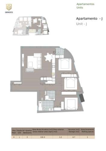 T3 NOVO, com garagem no Centro de Vila Nova de Gaia