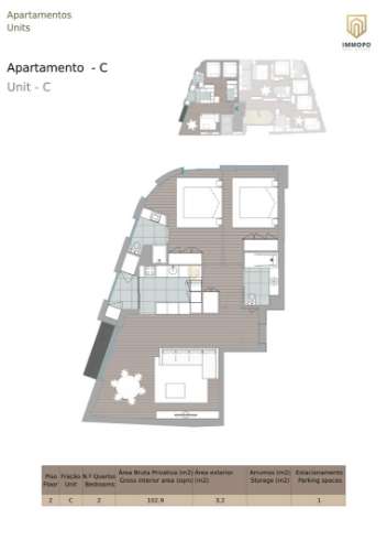 T2 NOVO, com garagem no Centro de Vila Nova de Gaia