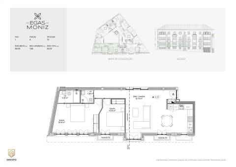 Apartamento T2, com varanda, Centro do Porto