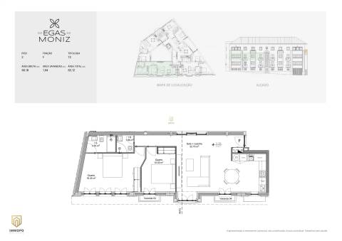 Apartamento T2, com varanda, Centro do Porto