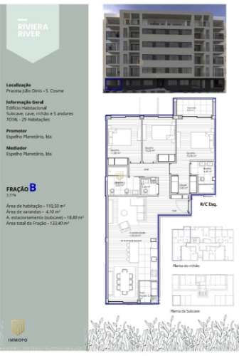 Apartamento T3 novo em Gondomar com varanda para venda
