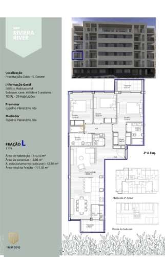 Apartamento T3 novo com varandas e lugar de estacionamento, em Gondomar