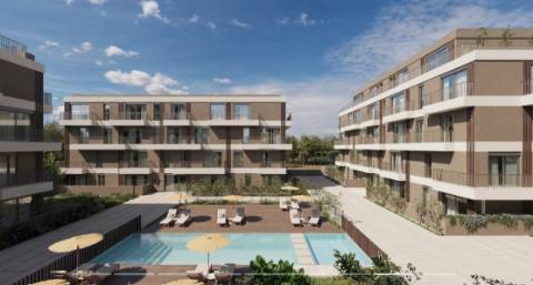 T2 Novo com piscina , em condomínio fechado