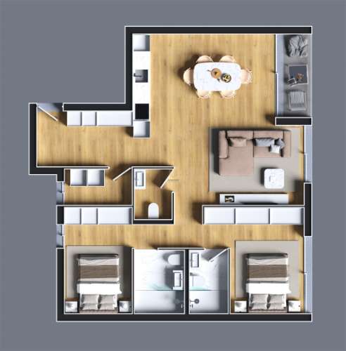 Apartamento T2 em construção no Porto