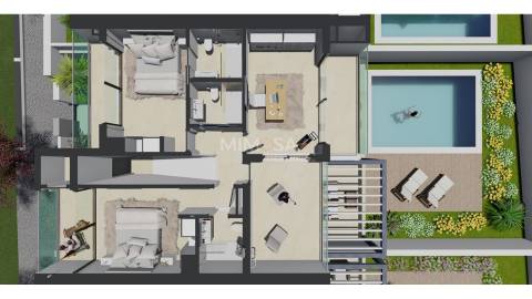 Moradia de luxo com 4 quartos com garagem em Almadena