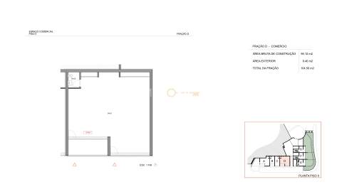 Nova Loja com 95,10 m² no centro da Aldeia da Carrapateira