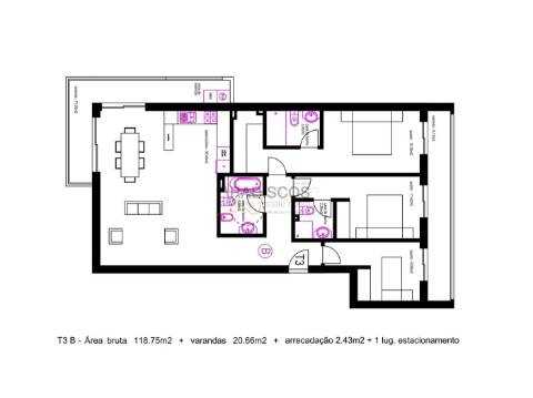 T3 Novo - Varandas - Ar Condicionado - Mexilhoeira Grande - Portimão - Algarve