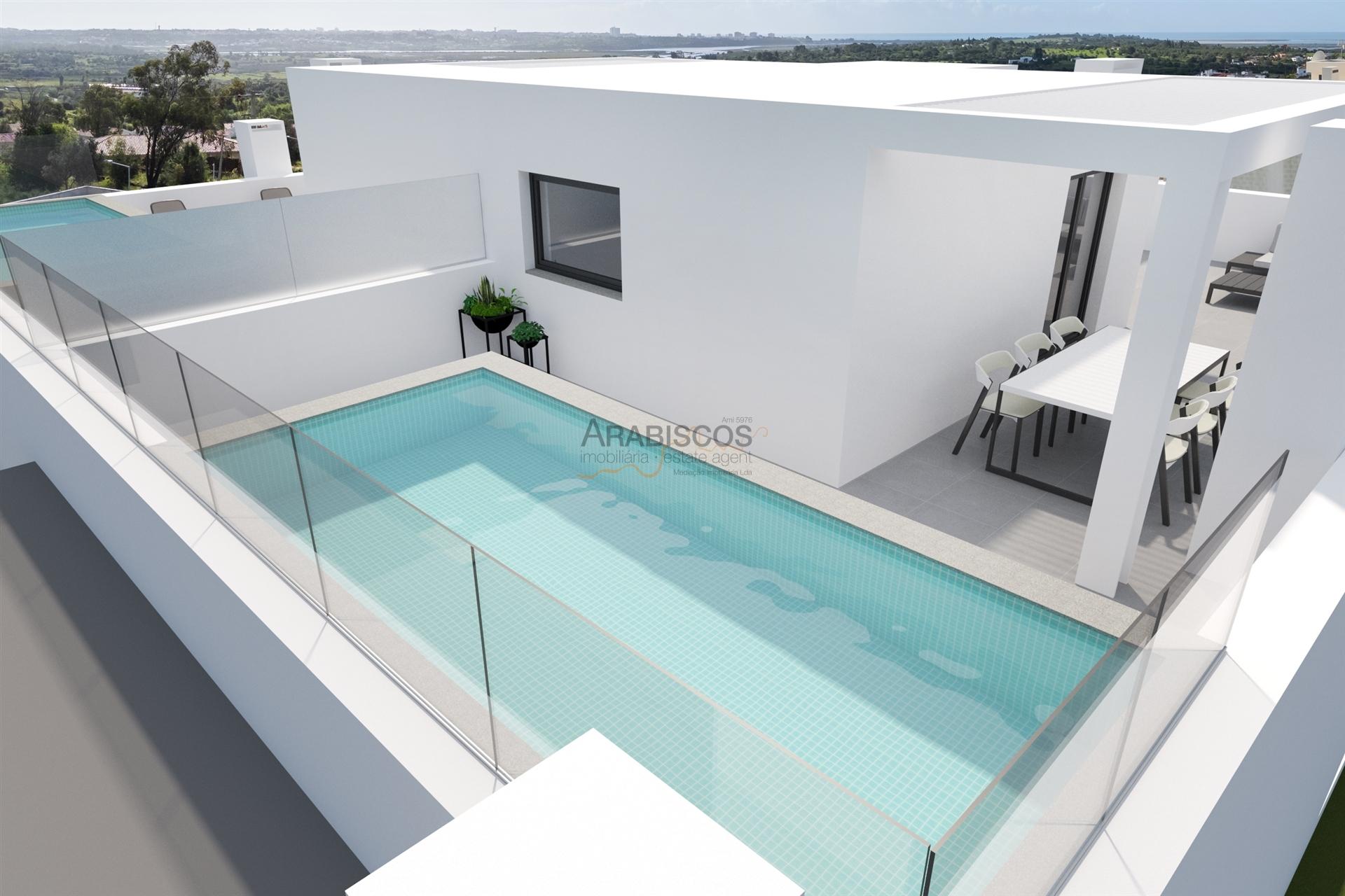 T3 com Terraço - Piscina Privativa - Vistas Ria de Alvor e Mar - Mexilhoeira Grande - Portimão