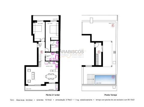 T2 com Terraço e Piscina Privada - Vistas Ria e Mar - Mexilhoeira Grande - Portimão - Algarve