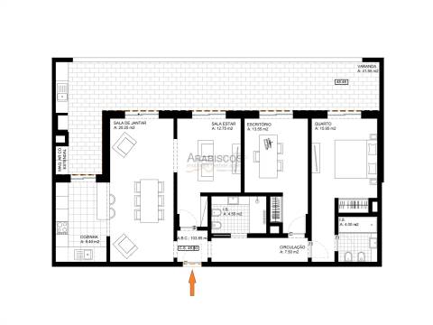 Apartamento T3 - Condomínio Privado - Piscina - Garagem - Má Partilha - Alvor - Algarve