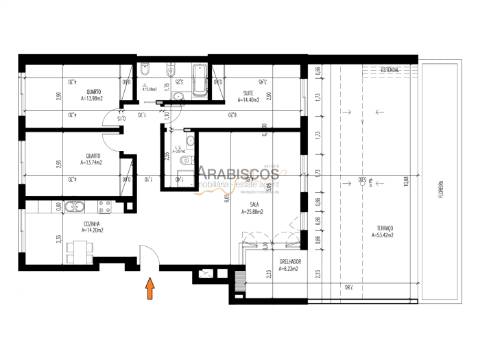 Apartamentos T3 - Barbecue - Terraço com 60 m2 - Suíte - 2 Lugares Garagem - Vale Lagar - Portimão