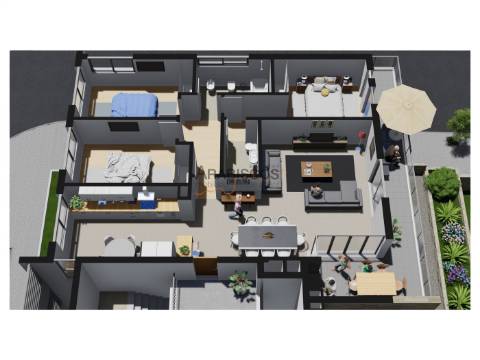 Apartamentos T3 - Barbecue - Terraço com 60 m2 - Suíte - 2 Lugares Garagem - Vale Lagar - Portimão