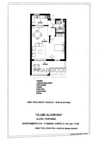 Arrendamento Anual - Apartamento T1 - Condominio fechado - Varanda - Piscina - Alvor