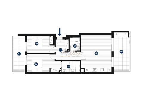 Apartamentos T2 -Terraço com 90 m2 - Jacuzzi - Piscina - 1 Lugar Garagem - Vale Lagar - Portimão