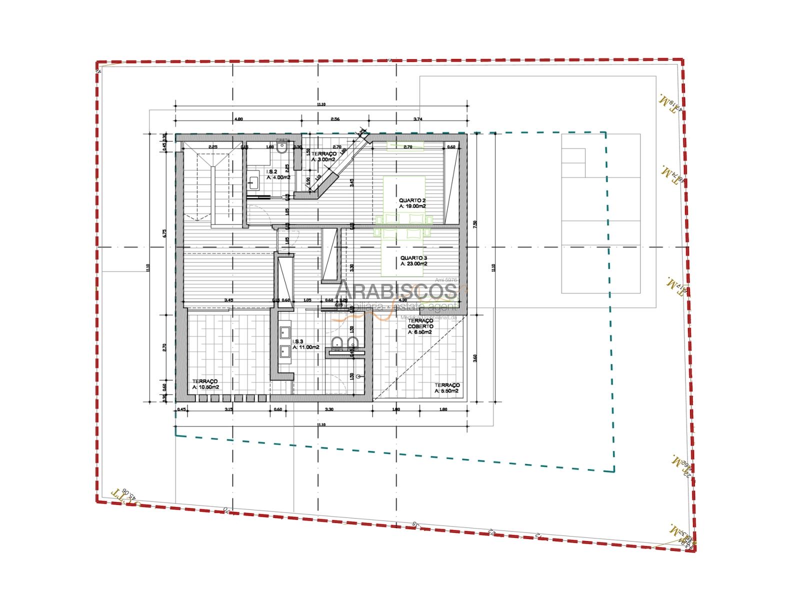 Moradia T3 - Piscina - Jardim - 2 Suites - 2 Lug. Estacionamento - Ladeira do Vau - Portimão
