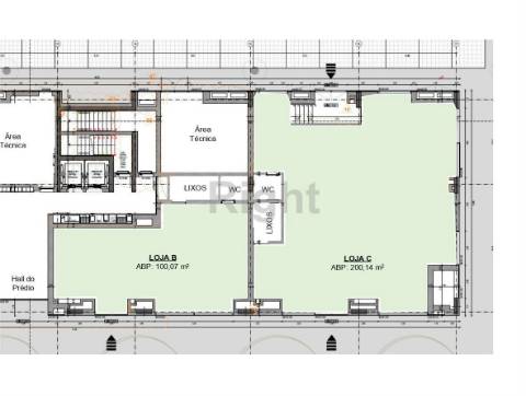&#8203;&#8203;&#8203;&#8203;&#8203;&#8203;&#8203;Loja com 300 m² em empreendimento moderno na zona oriental de Lisboa