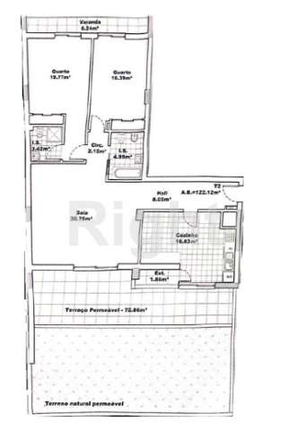 Apartamento T2 novo com parqueamento e terraço nas Laranjeiras, Lisboa