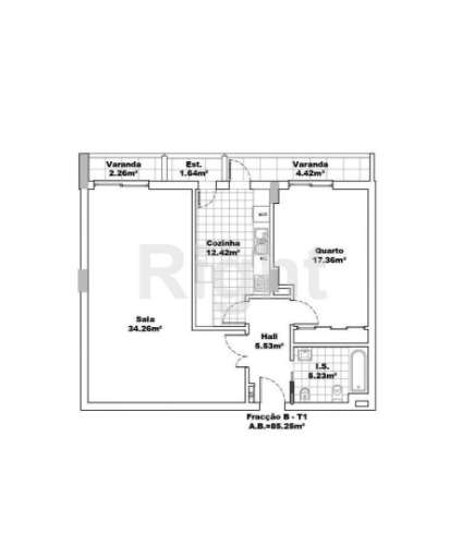 Apartamento T1 novo com parqueamento nas Laranjeiras, Lisboa