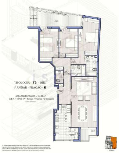 Apartamento T3 com Varanda e arrumos, NOVO, no centro da Maia onde predomina a Qualidade