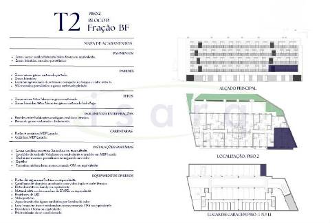 Apartamento T2 com varanda e lugar de garagem em edifício com jardim.