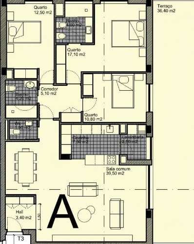 Apartamento T3 NOVO com terraço a 15min do Polo Universitário do S João