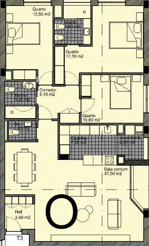 Apartamento T3 NOVO com varanda a 15min do Polo Universitário do S João