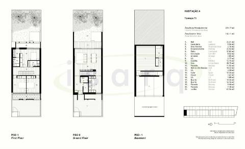 Excelente Moradia T3 vanguardista, de traço simples e minimalista