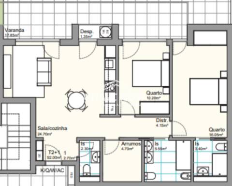 Apartamento T2+1 Venda em Fânzeres e São Pedro da Cova,Gondomar
