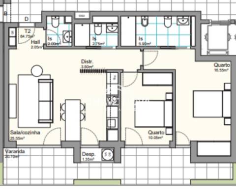 T2 novo para venda em Gondomar