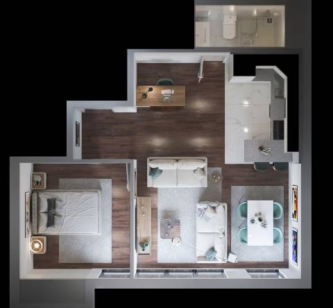 Apartamento T1 Arrendamento em Matosinhos e Leça da Palmeira,Matosinhos