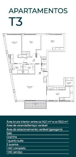 Apartamento T3 Venda em Mafamude e Vilar do Paraíso,Vila Nova de Gaia